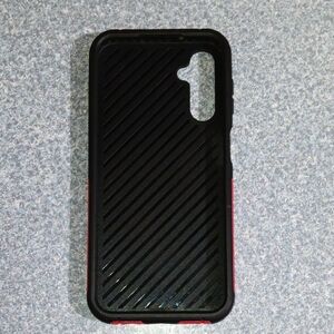 Samsung Galaxy A14 5G Black and Red Phone Case